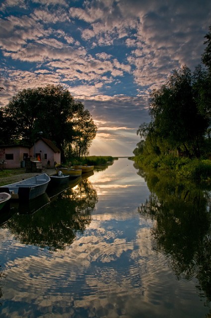 Port rybacki w Kamienicy Elblaskiej (Styczeń 2009)