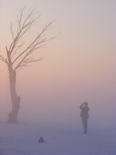 człowiek we mgle:)