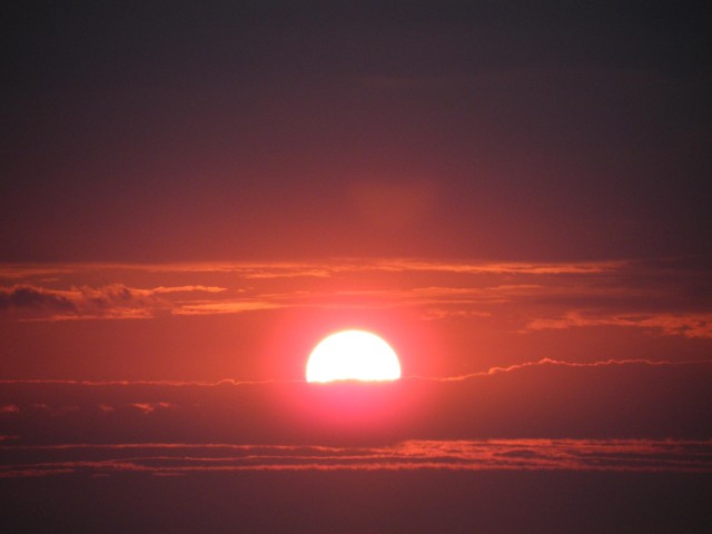 Zachód słońca nad Zalewem