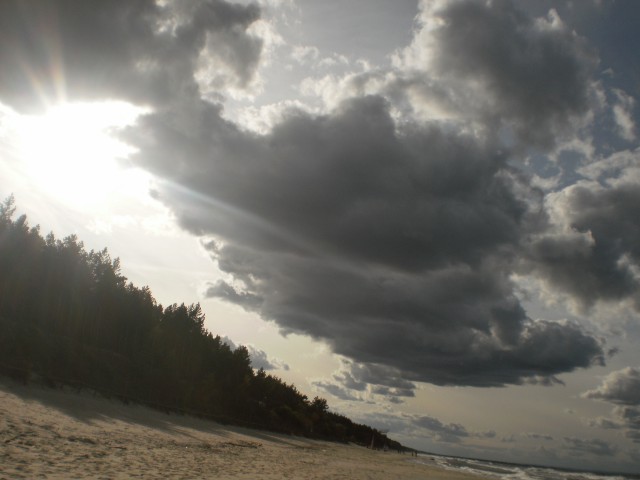 Jesienna plaża. (Październik 2009)