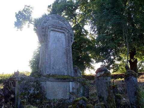 Przedwojenny Cmentarz Niemiecki ok 12km od Elbląga.Zaniedbywany od końca wojny.Dziś niewiele z niego zostało