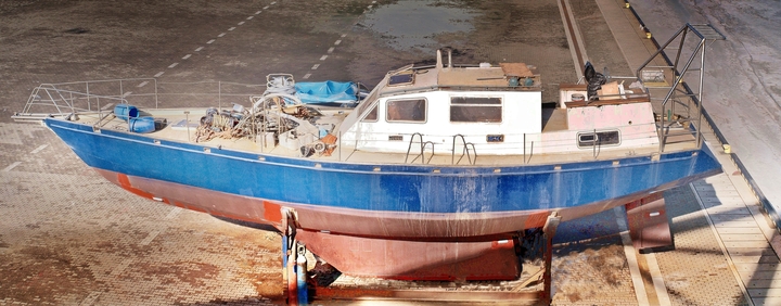 PORT Elbląg - .. a kiedy puszczą lody odpłynie w siną dal .... (Marzec 2010)