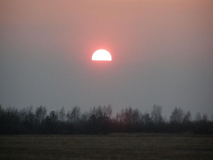 Zachód słońca w Kadynach (Marzec 2010)