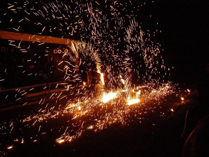 Taniec z ogniem Kadyny majówka (Maj 2010)