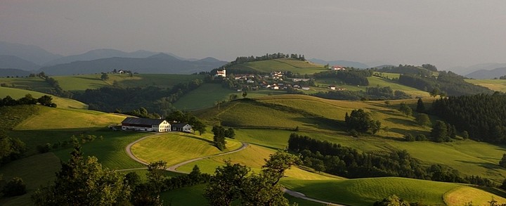 Dolna Austria przed zachodem słońca. (Lipiec 2010)