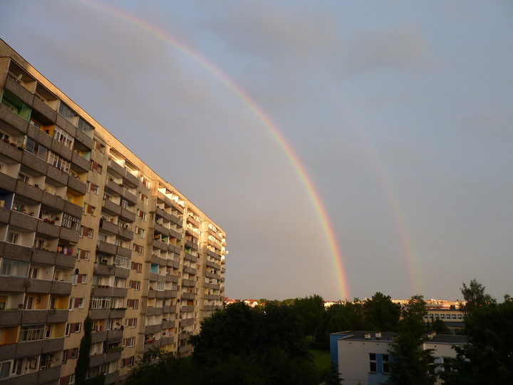 dwie tęcze nad elblągiem (Sierpień 2010)