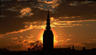 Katedra ze słońcem.