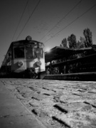  Odjazd - zdjęcie wykonane na peronie PKP  w Elblągu
