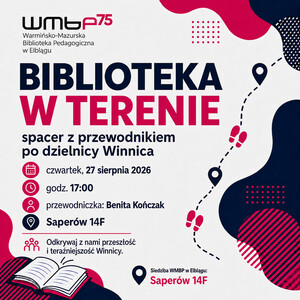 Biblioteka w terenie. Spacer z przewodnikiem po dzielnicy Winnica