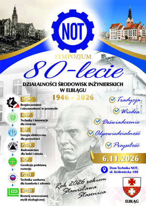 Sympozjum Jubileuszowe - 80-lecie działalności środowisk inżynierskich w Elblągu