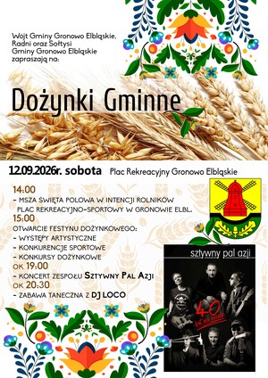 Sztywny Pal Azji i dożynki w Gronowie Elbląskim