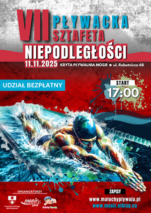 Weź udział w VII Pływackiej Sztafecie Niepodległości