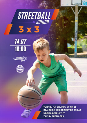 Streetball junior - pierwszy turniej koszykówki 3x3 dla dzieci