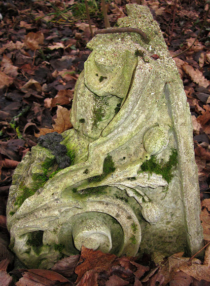 Fragment steli – cmentarz mennonicki Tropy Elbląskie