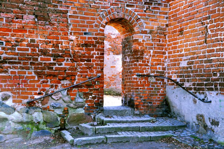 fragment muru obronnego w Pasłęku