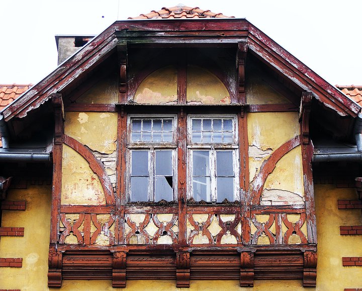 Fragment zabytkowego budynku (były hotel "Stadt Elbing")