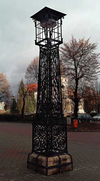 Lampa, kiedyś gazowa obecnie na prąd (Grudzień 2016)