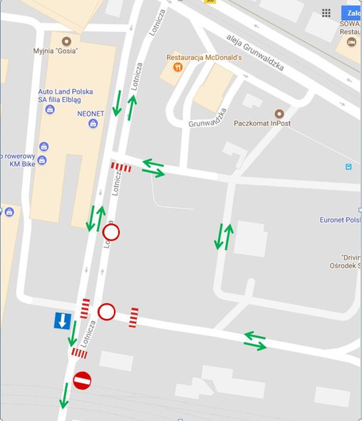 Elbląg, Uwaga, zmiany w organizacji ruchu na Lotniczej Elbląg, Uwaga, zmiany w organizacji ruchu na Lotniczej