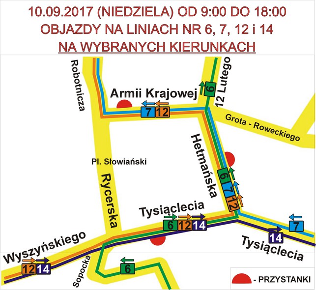 Elbląg, Objazdy związane z wyścigiem Elbląg, Objazdy związane z wyścigiem