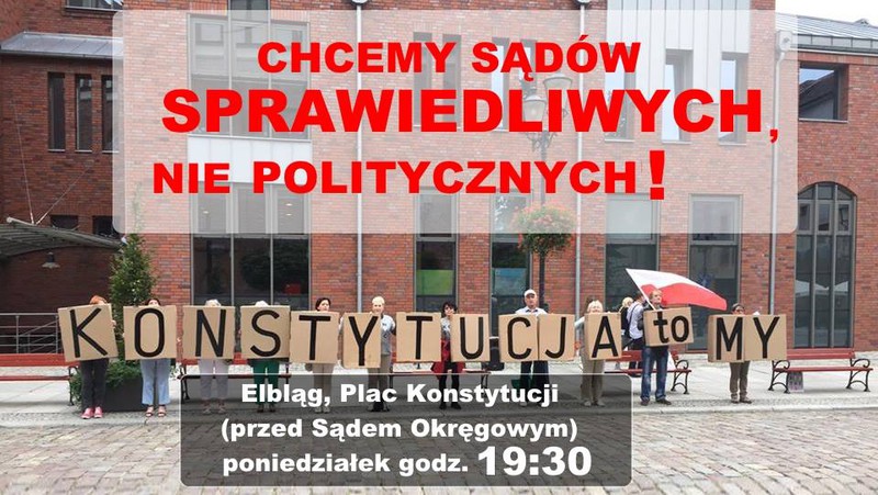 Elbląg, Pikieta pod sądem Elbląg, Pikieta pod sądem