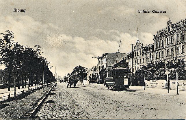 Elbląg, Aleja Grunwaldzka dawniej