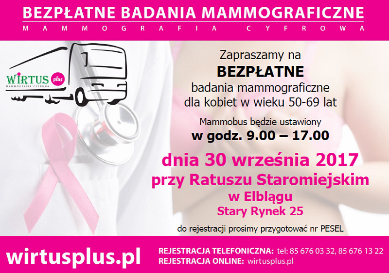 Elbląg, Elbląskie amazonki zapraszają na badania Elbląg, Elbląskie amazonki zapraszają na badania
