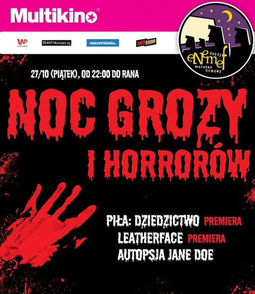 Elbląg, ENEMEF: Noc Grozy i Horrorów z najnowszą Piłą i Leatherface