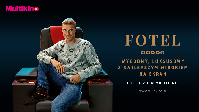 Elbląg, Piotr Żyła promuje luksusowe fotele VIP w Multikinie