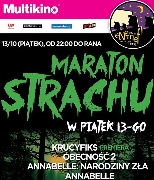 Elbląg, ENEMEF: Maraton Strachu -  on wygrał zaproszenie