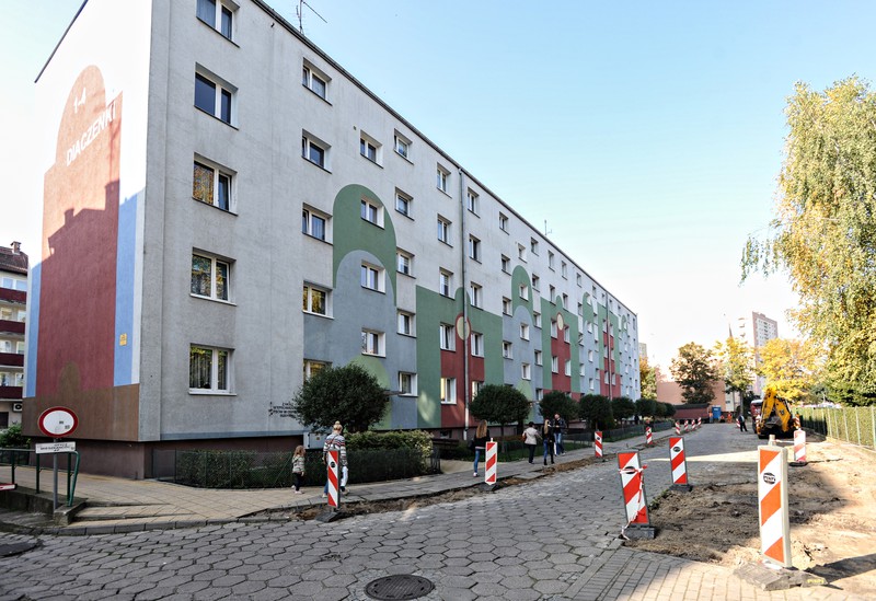 Elbląg, Na Diaczenki (Starowiejskiej) praca wre Elbląg, Na Diaczenki (Starowiejskiej) praca wre