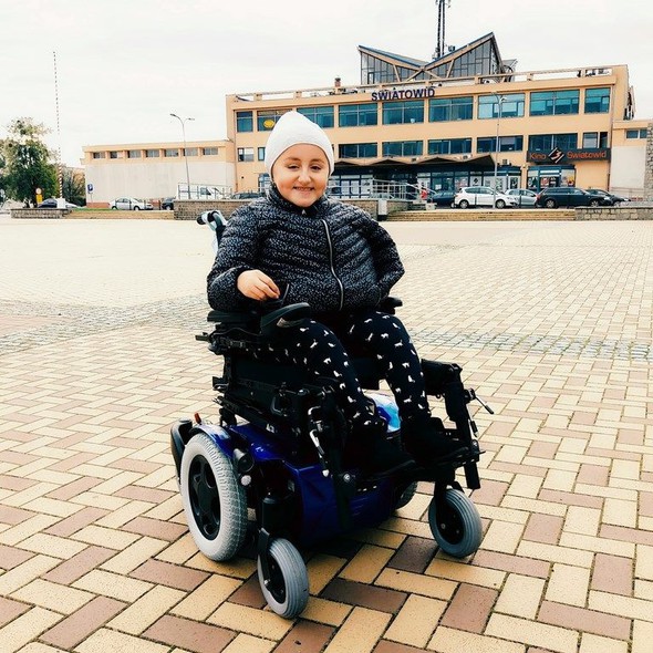 Elbląg, Patrycja Paź ma nowy wózek i jest bardzo zadowolona Elbląg, Patrycja Paź ma nowy wózek i jest bardzo zadowolona