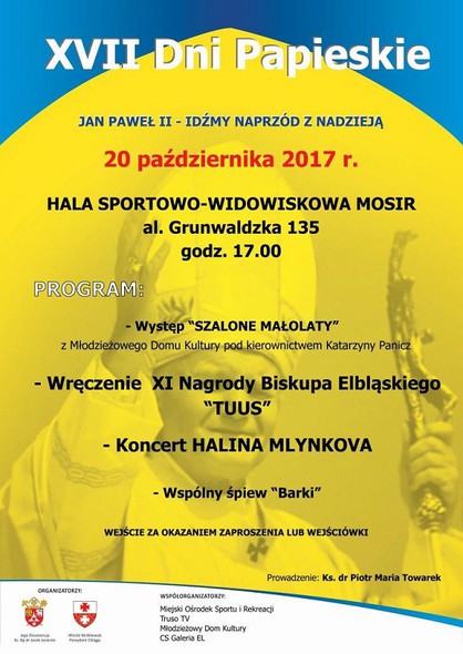 Elbląg, XVII Dni Papieskie Elbląg, XVII Dni Papieskie