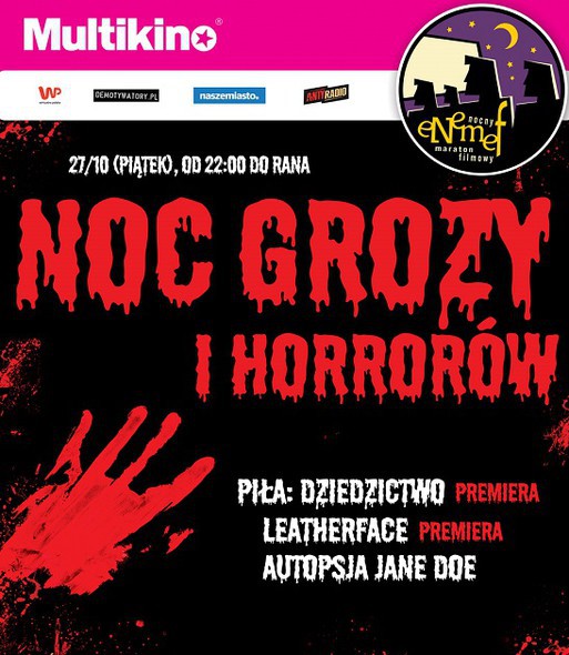 Elbląg, ENEMEF: Noc Grozy i Horrorów - ona wygrała bilety