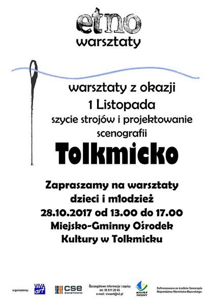 Elbląg, Warsztaty plastyczne w Tolkmicku