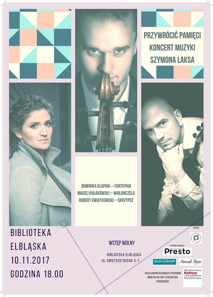 Elbląg, „Przywrócić pamięci” - koncert muzyki Szymona Laksa