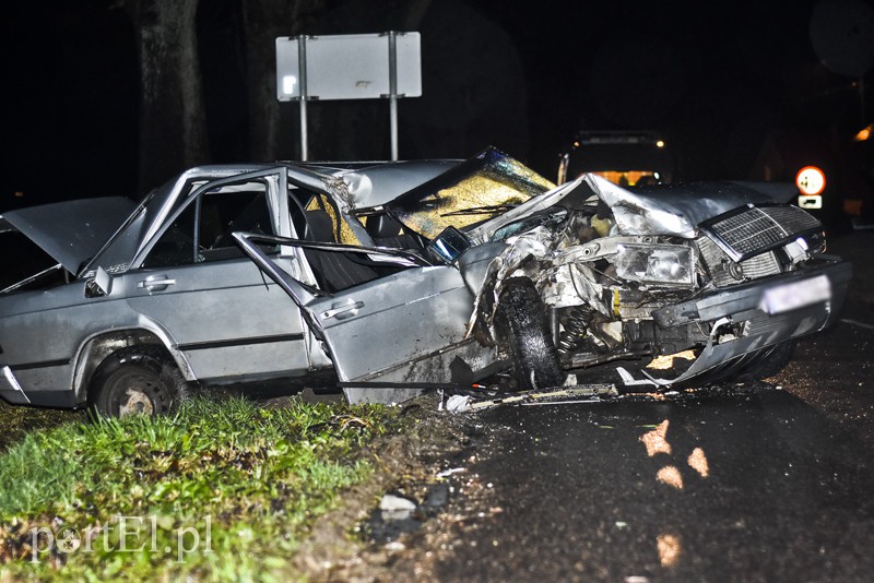 Elbląg, Zderzenie mercedesa z ciągnikiem