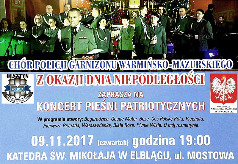 Elbląg, Koncert pieśni patriotycznych w katedrze