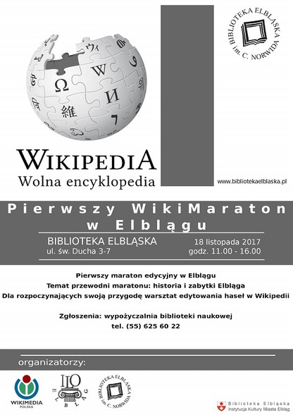 Elbląg, Pierwszy WikiMaraton w Elblągu