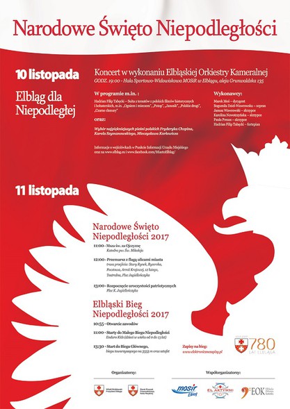 Elbląg, Tak elblążanie uczczą Święto Niepodległości