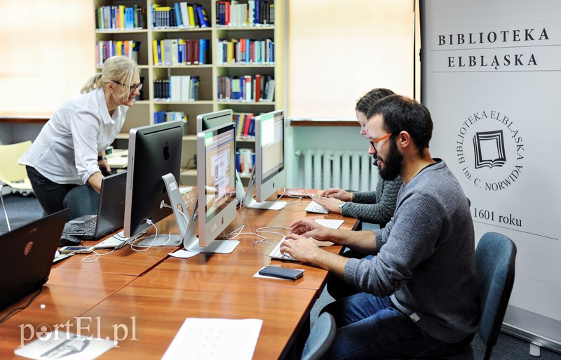 Elbląg, Dziś w Bibliotece Elbląskiej wzbogacano Wikipedię hasłami dotyczącymi Elbląga Elbląg, Dziś w Bibliotece Elbląskiej wzbogacano Wikipedię hasłami dotyczącymi Elbląga