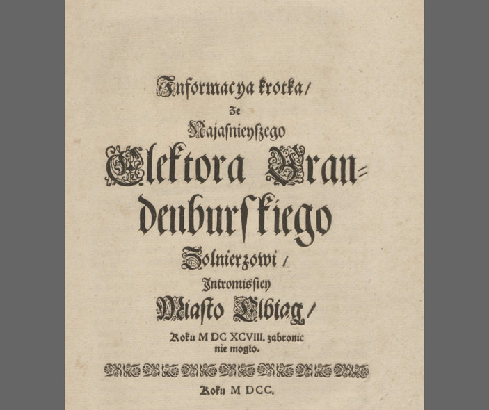 Elbląg, Sprawa elbląska