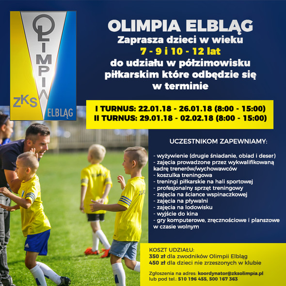 Ferie z Olimpią 2018 Ferie z Olimpią 2018