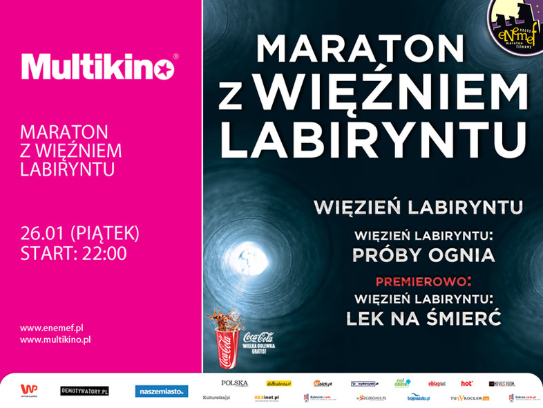 Elbląg, ENEMEF:Maraton z Więźniem Labiryntu z Lekiem na śmierć Elbląg, ENEMEF:Maraton z Więźniem Labiryntu z Lekiem na śmierć