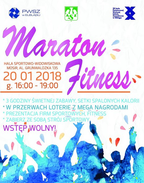 Elbląg, Maraton Fitness na 20-lecie PWSZ w Elblągu Elbląg, Maraton Fitness na 20-lecie PWSZ w Elblągu