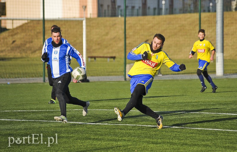 Elbląg, Osiem bramek w pierwszym sparingu Olimpii