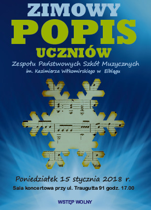Elbląg, Zimowy popis w szkole muzycznej Elbląg, Zimowy popis w szkole muzycznej