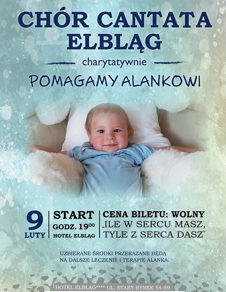 Elbląg, Chór Cantata zaśpiewa dla Alanka