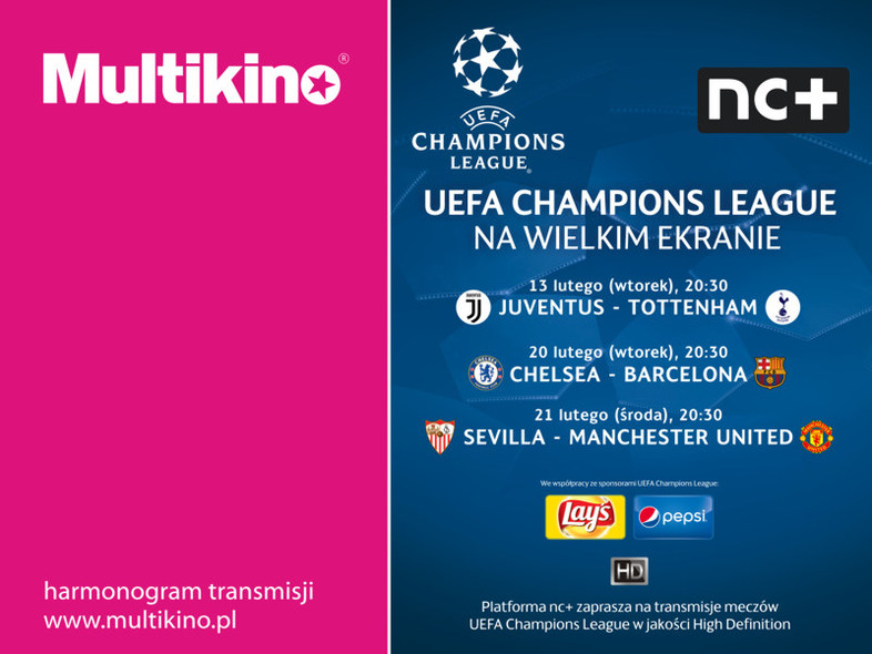 Elbląg, Liga Mistrzów UEFA na wielkim ekranie ponownie w Multikinie Elbląg, Liga Mistrzów UEFA na wielkim ekranie ponownie w Multikinie