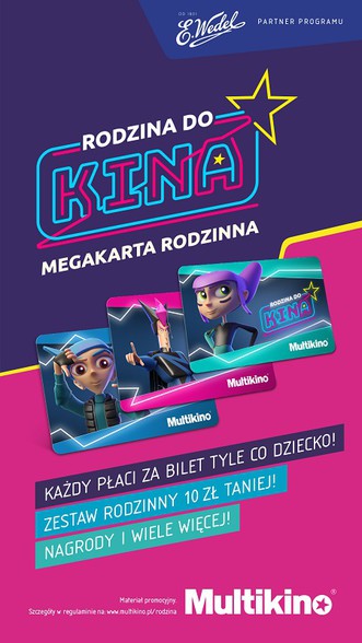 Elbląg, Karta Rodzina do Kina - nowość w ofercie Multikina