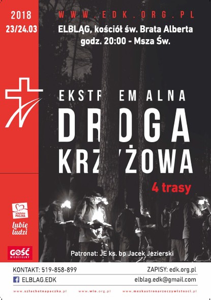 Elbląg, Ruszyły zapisy na Ekstremalną Drogę Krzyżową